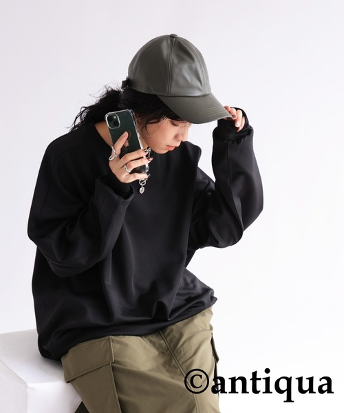 antiqua(アンティカ)の「配色ラインプルオーバー(その他トップス・レディース・ブラウン系その他/ブラック系その他/ブラック/グリーン系その他・FREE)」の8枚目の写真