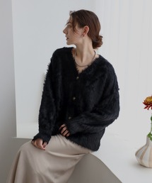 shaggy knit cardigan / シャギーニットカーディガン