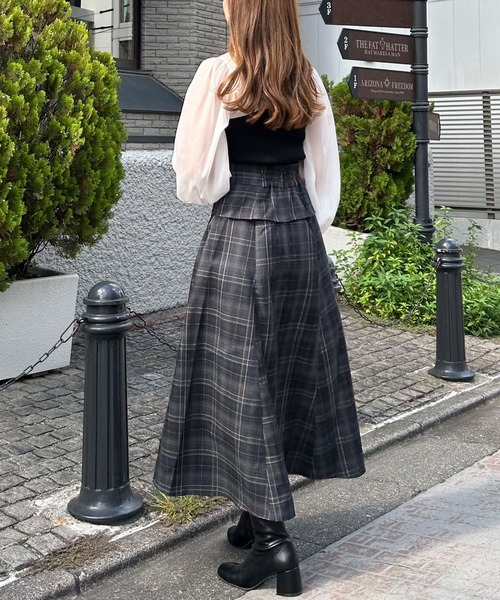 INGNI（イング）の「シャツドッキングニット／Ａ（ニット/セーター・レディース・ブラック/ピンク系5/グレー系その他・M）」の7枚目の写真
