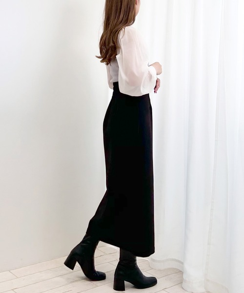 INGNI（イング）の「シャツドッキングニット／Ａ（ニット/セーター・レディース・ブラック/ピンク系5/グレー系その他・M）」の12枚目の写真