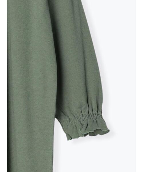 Et grenier by Samansa Mos2（エグルニエバイサマンサモスモス）の「【保湿】アルガンオイル襟フリルロングパジャマワンピース（ルームウェア/パジャマ・レディース・キャメル/キナリ/カーキ・F）」の14枚目の写真
