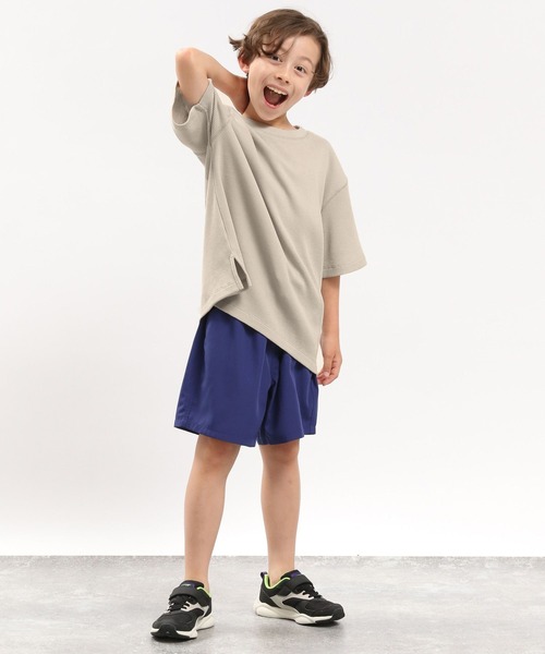 GLOBAL WORK Smile Seed Store（グローバルワーク スマイルシードストア）の「ワッフルＴシャツ半袖/キッズ/183146（Tシャツ/カットソー・キッズ・ベージュ/チャコール/ライトカーキ・120cm/100cm/130cm/110cm/140cm/150cm）」の14枚目の写真