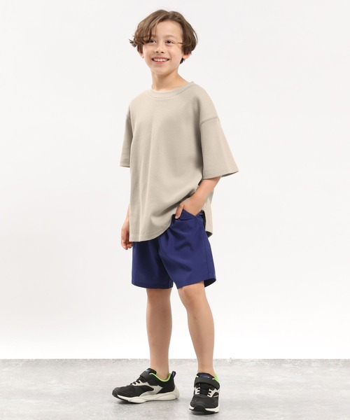 GLOBAL WORK Smile Seed Store（グローバルワーク スマイルシードストア）の「ワッフルＴシャツ半袖/キッズ/183146（Tシャツ/カットソー・キッズ・ベージュ/チャコール/ライトカーキ・120cm/100cm/130cm/110cm/140cm/150cm）」の16枚目の写真