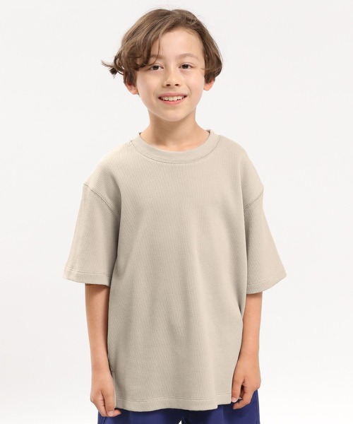GLOBAL WORK Smile Seed Store（グローバルワーク スマイルシードストア）の「ワッフルＴシャツ半袖/キッズ/183146（Tシャツ/カットソー・キッズ・ベージュ/チャコール/ライトカーキ・120cm/100cm/130cm/110cm/140cm/150cm）」の20枚目の写真
