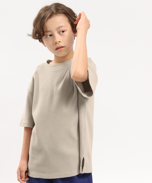GLOBAL WORK Smile Seed Store（グローバルワーク スマイルシードストア）の「ワッフルＴシャツ半袖/キッズ/183146（Tシャツ/カットソー・キッズ・ベージュ/チャコール/ライトカーキ・120cm/100cm/130cm/110cm/140cm/150cm）」の21枚目の写真