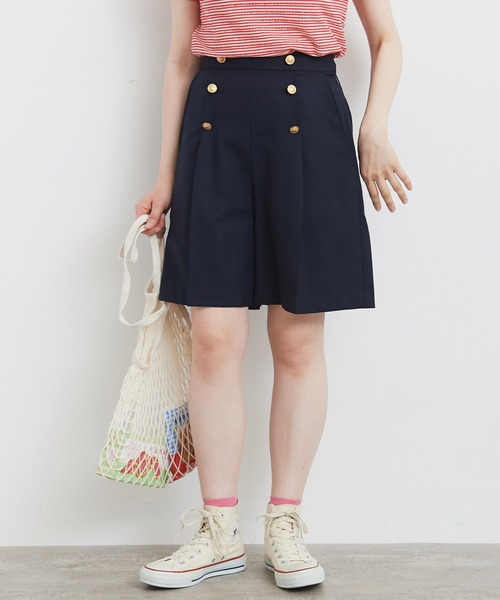 CHILD WOMAN(チャイルドウーマン)の「サキソニーストレッチ セーラーショートパンツ(その他パンツ・レディース・ネイビー・36/38)」の19枚目の写真