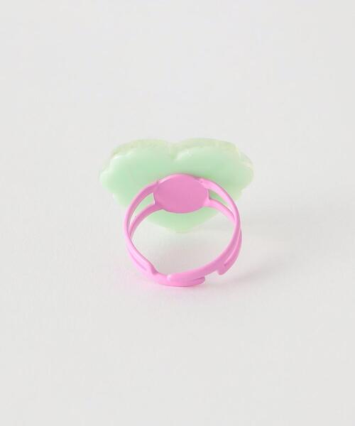 green label relaxing(グリーンレーベルリラクシング)の「<Milk&Soda> JELLY HEART リング / 指輪(リング・キッズ・ホワイト/ライム/ライラック・FREE)」の4枚目の写真
