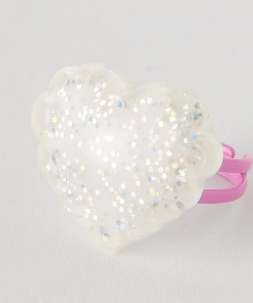 green label relaxing(グリーンレーベルリラクシング)の「<Milk&Soda> JELLY HEART リング / 指輪(リング・キッズ・ホワイト/ライム/ライラック・FREE)」の7枚目の写真