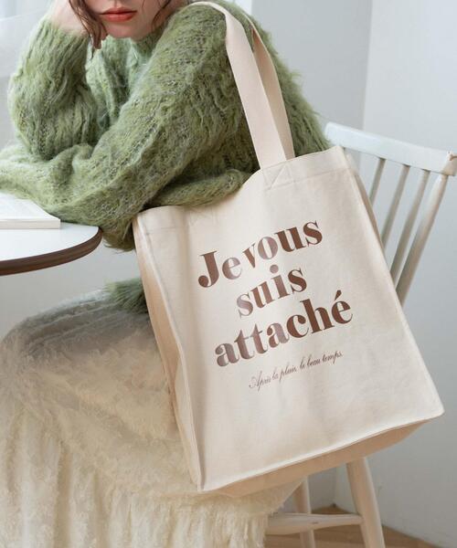 WEGO(ウィゴー)の「WEGO/キャンバスロゴトート(トートバッグ・レディース・その他1/その他4/その他3/その他2/その他5/その他6・FREE)」の9枚目の写真