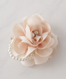 SHOO・LA・RUE | 【セレモニー】ミニサテンフェイクパールコサージュ(ブローチ/コサージュ)