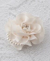 SHOO・LA・RUE | 【セレモニー】ミニサテンフェイクパールコサージュ(ブローチ/コサージュ)