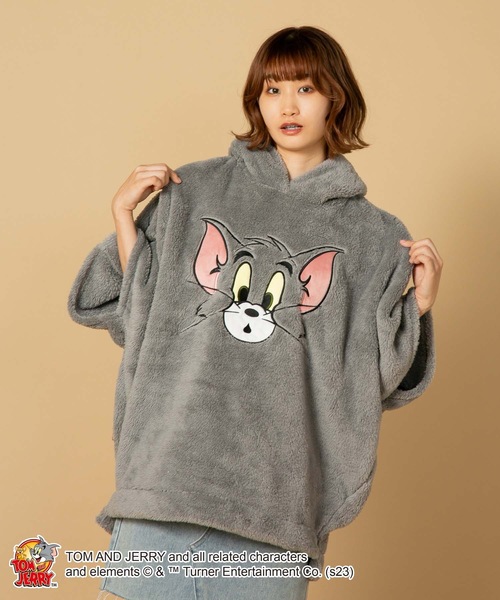 Tom＆Jerry（トムアンドジェリー）の「【TOM and JERRY/トムとジェリー】ボアパーカー（パーカー・レディース・グレー/ブラウン・FREE）」の10枚目の写真