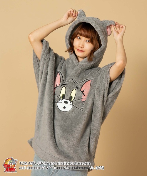 Tom＆Jerry（トムアンドジェリー）の「【TOM and JERRY/トムとジェリー】ボアパーカー（パーカー・レディース・グレー/ブラウン・FREE）」の12枚目の写真