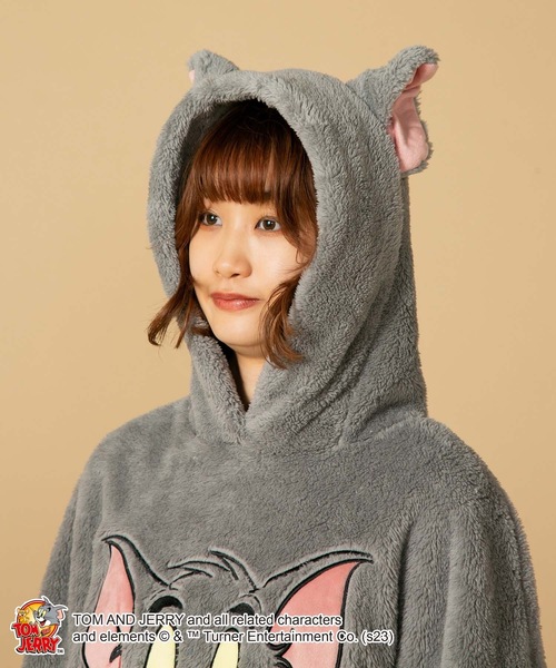 Tom＆Jerry（トムアンドジェリー）の「【TOM and JERRY/トムとジェリー】ボアパーカー（パーカー・レディース・グレー/ブラウン・FREE）」の17枚目の写真