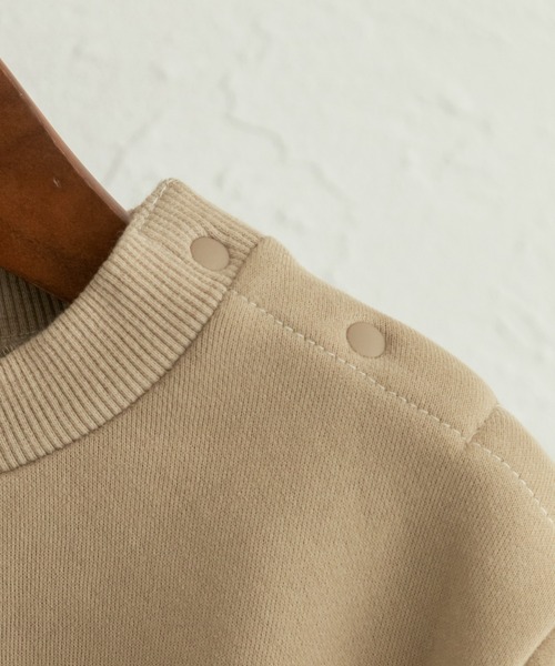 sea and shells by pairmanon（シーアンドシェルズバイペアマノン）の「【sea and shells by pairmanon】裏起毛 ショート丈スウェット（その他ベビーウェア・キッズ・ブラウン/アイボリー/ベージュ・90/100/110/80）」の10枚目の写真