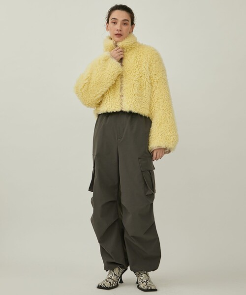 THINGS THAT MATTER/(シングス ザット マター)】CRIMPED FUR CROPPED