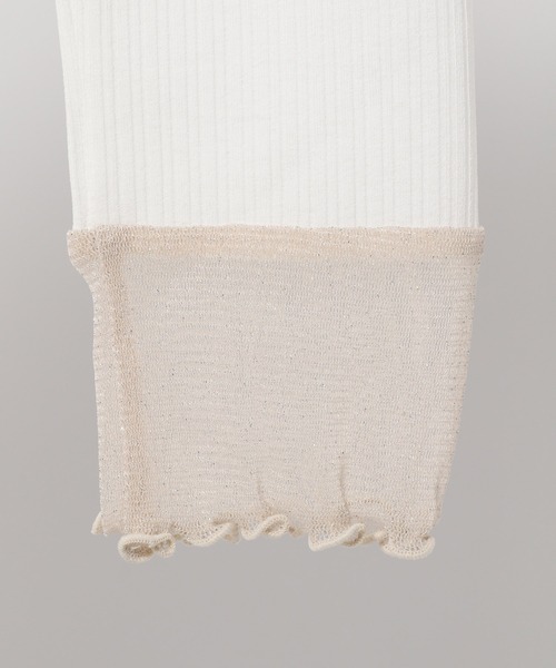 saloon(サルーン)の「SALOON(サルーン)/ラメ切り替えロンT(Tシャツ/カットソー・レディース・ブルー/ブラック/オフホワイト・FREE)」の22枚目の写真