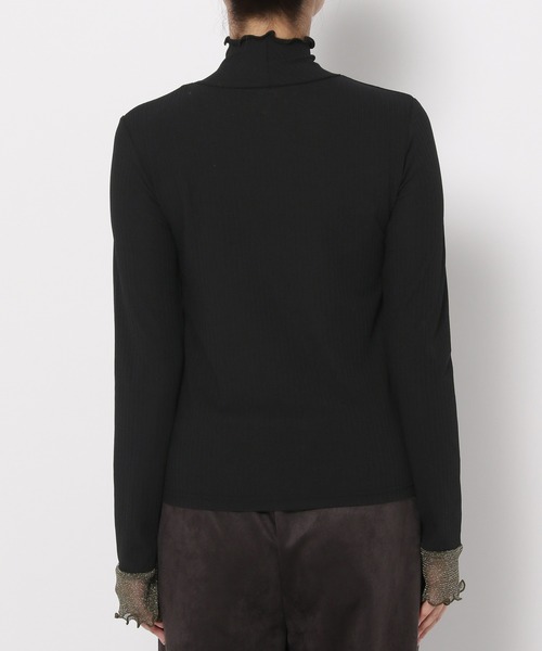 saloon(サルーン)の「SALOON(サルーン)/ラメ切り替えロンT(Tシャツ/カットソー・レディース・ブルー/ブラック/オフホワイト・FREE)」の16枚目の写真