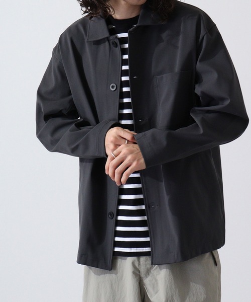 URBAN SQUARE(アーバンスクエア)の「URBAN SQUARE エアリーダンボール カバーオールジャケット(カバーオール・メンズ・カーキ/ネイビー/モカ/ブラック・L/LL/M)」の3枚目の写真