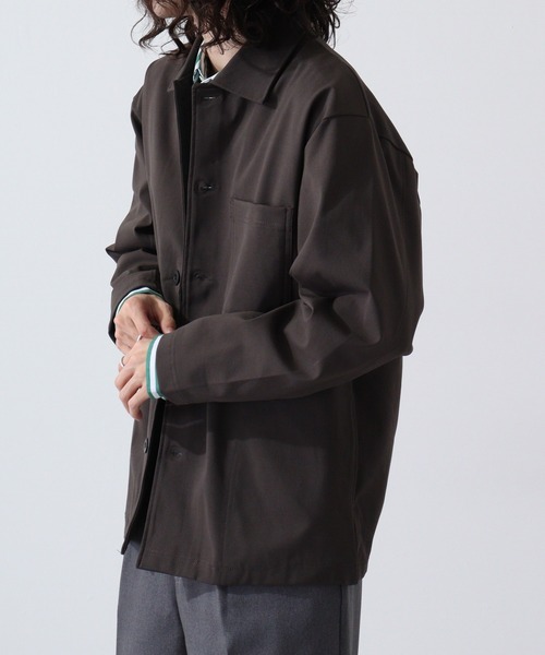 URBAN SQUARE(アーバンスクエア)の「URBAN SQUARE エアリーダンボール カバーオールジャケット(カバーオール・メンズ・カーキ/ネイビー/モカ/ブラック・L/LL/M)」の14枚目の写真