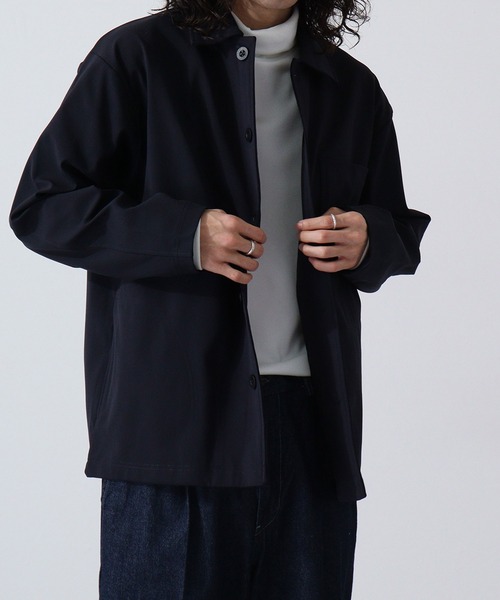 URBAN SQUARE(アーバンスクエア)の「URBAN SQUARE エアリーダンボール カバーオールジャケット(カバーオール・メンズ・カーキ/ネイビー/モカ/ブラック・L/LL/M)」の22枚目の写真