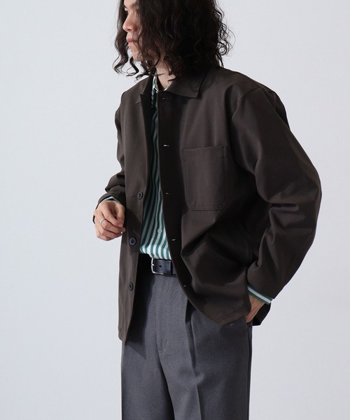 URBAN SQUARE(アーバンスクエア)の「URBAN SQUARE エアリーダンボール カバーオールジャケット(カバーオール・メンズ・カーキ/ネイビー/モカ/ブラック・L/LL/M)」の15枚目の写真