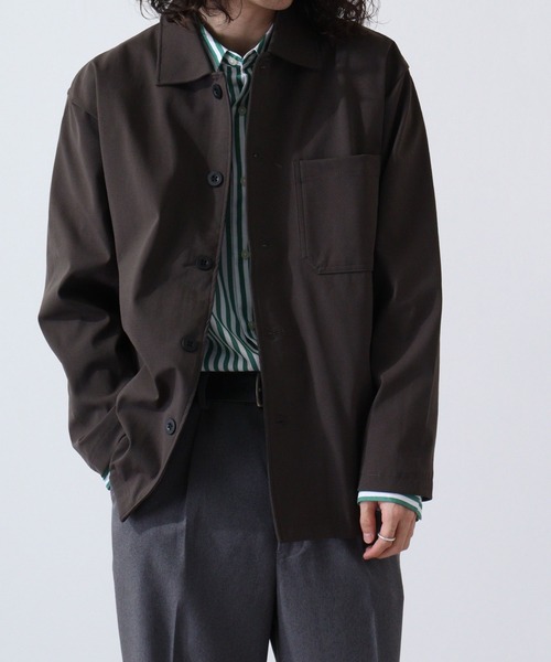 URBAN SQUARE(アーバンスクエア)の「URBAN SQUARE エアリーダンボール カバーオールジャケット(カバーオール・メンズ・カーキ/ネイビー/モカ/ブラック・L/LL/M)」の13枚目の写真