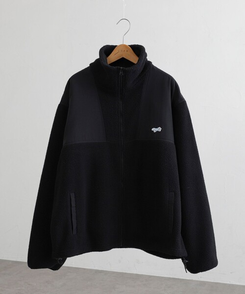 PENNEYS（ぺニーズ）の「PENNEYS（ぺニーズ）別注ルーズシルエットボアフリースジャケット（ブルゾン・メンズ・オフホワイト/ブラック・M/L/XL）」の22枚目の写真