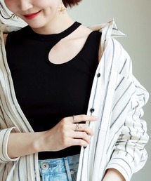 Jines | クールタッチカットアウトデザインタンクトップ(タンクトップ)