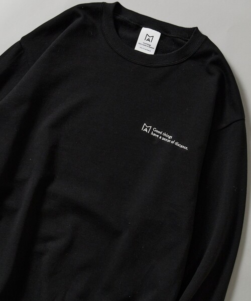 Firsthand（ファーストハンド）の「MA Firsthand/マ ファーストハンド MA Firsthand / マ ファーストハンド　FRENCH TERRY LOGO CREW SWEAT / フレンチテリーロゴスウェット / クルーネック（スウェット・メンズ・ネイビー/ブラック/オフホワイト/グレー・M/L）」の6枚目の写真