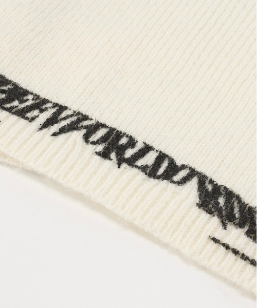 FREE WORLD ORDER（フリーワールドオーダー）の「ストリートファッション FREE WORLD ORDER フリーワールドオーダー F.V.V.O エフブイブイオー FVVO logo Printed beanie hat logo ロゴビーニー ビーニー プリント ニット帽（ニットキャップ/ビーニー・メンズ・ホワイト/ブラック・ONE SIZE）」の11枚目の写真