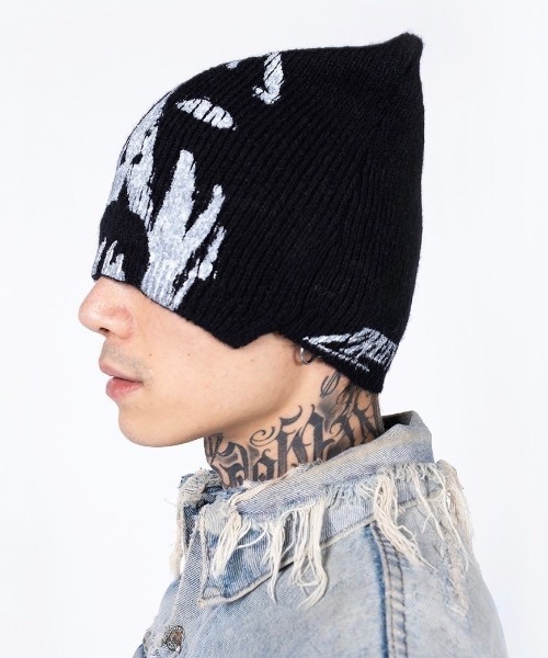 FREE WORLD ORDER（フリーワールドオーダー）の「ストリートファッション FREE WORLD ORDER フリーワールドオーダー F.V.V.O エフブイブイオー FVVO logo Printed beanie hat logo ロゴビーニー ビーニー プリント ニット帽（ニットキャップ/ビーニー・メンズ・ホワイト/ブラック・ONE SIZE）」の12枚目の写真