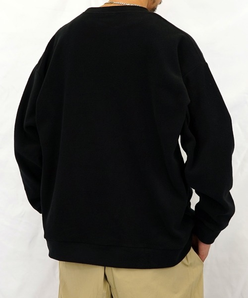SMILEY FACE(スマイリーフェイス)の「【GROOVY STORE】SMILEY FACE オーバーサイズ フリーストレーナー(スウェット・メンズ・ブラック/アイボリー/ダークブルー/グレイッシュベージュ・M/L/LL)」の13枚目の写真