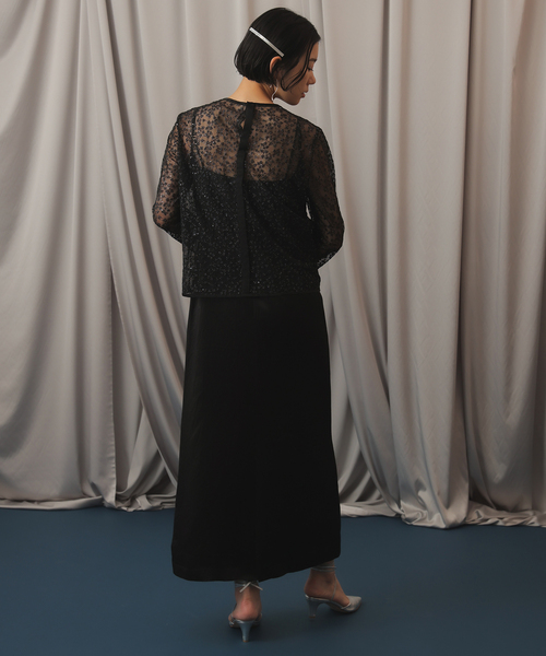 セール】habiスパンコールレースブラウス（シャツ/ブラウス）｜SLOBE