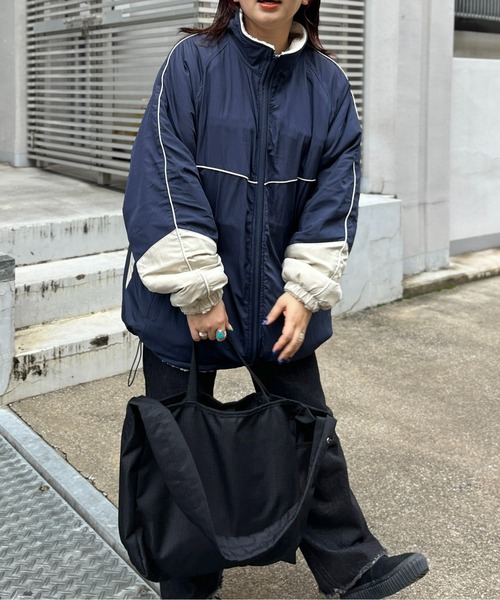 CPCM（シーピーシーエム）の「リバーシブルパイピングボアブルゾン