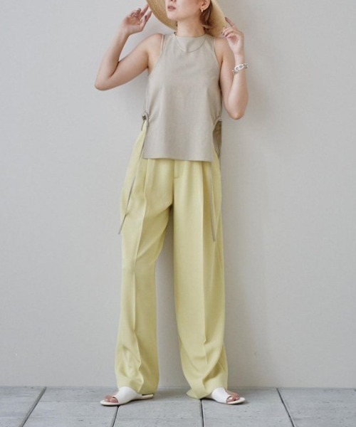 TODAYFUL（トゥデイフル）の「TODAYFUL　Side Gather Tops サイドギャザートップス/12410415（タンクトップ・レディース・オートミール/ブラック・ONE SIZE）」の16枚目の写真