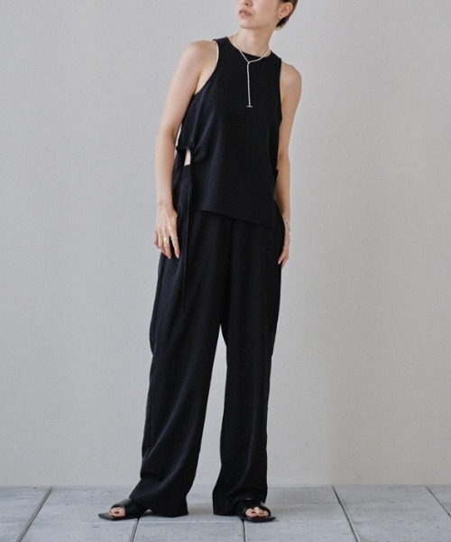 TODAYFUL（トゥデイフル）の「TODAYFUL　Side Gather Tops サイドギャザートップス/12410415（タンクトップ・レディース・オートミール/ブラック・ONE SIZE）」の21枚目の写真