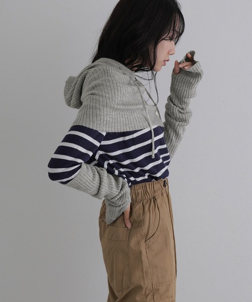 フミカウチダ　希少ニットフリンジアームウォーマー フミカウチダ 希少ニットフリンジアームウォーマー