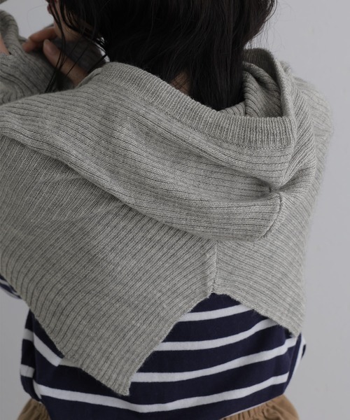 フーディー＆アームウォーマー（ニット/セーター）｜ElegChic