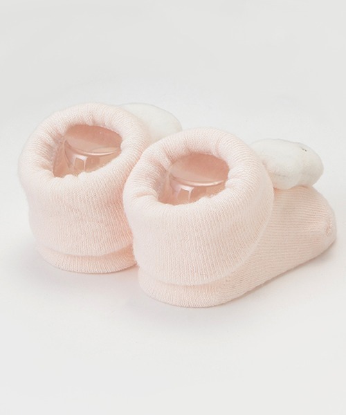 petit main（プティマイン）の「アニマルモチーフカップソックス（ベビーシューズ/ベビーソックス・キッズ・ライトピンク/ライトグレー/アイボリー・9-11cm/11-13cm）」の6枚目の写真