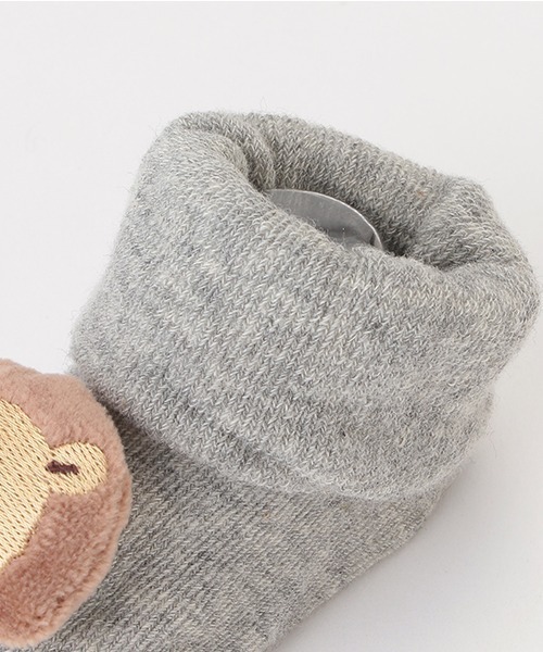 petit main（プティマイン）の「アニマルモチーフカップソックス（ベビーシューズ/ベビーソックス・キッズ・ライトピンク/ライトグレー/アイボリー・9-11cm/11-13cm）」の10枚目の写真