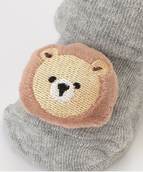 petit main（プティマイン）の「アニマルモチーフカップソックス（ベビーシューズ/ベビーソックス・キッズ・ライトピンク/ライトグレー/アイボリー・9-11cm/11-13cm）」の9枚目の写真