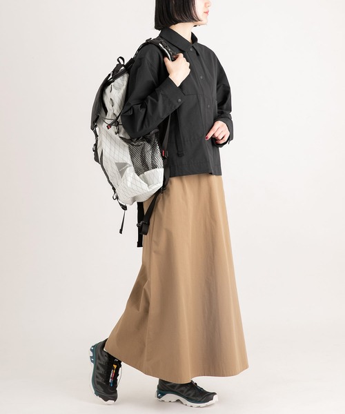 EKAL（エカル）の「撥水ショートカバーオールジャケット（カバーオール・レディース・ベージュ系/ブラック・ONE SIZE）」の12枚目の写真