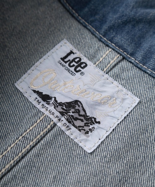 Lee(リー)の「【Lee/リー】オーバーサイズ ロング丈 デニムワークコート/カバーオール(カバーオール・メンズ・ライトインディゴブルー/インディゴブルー・L/M)」の6枚目の写真