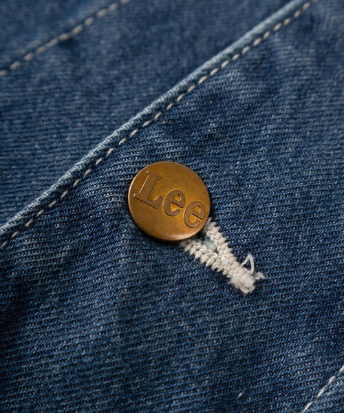 Lee(リー)の「【Lee/リー】オーバーサイズ ロング丈 デニムワークコート/カバーオール(カバーオール・メンズ・ライトインディゴブルー/インディゴブルー・L/M)」の10枚目の写真