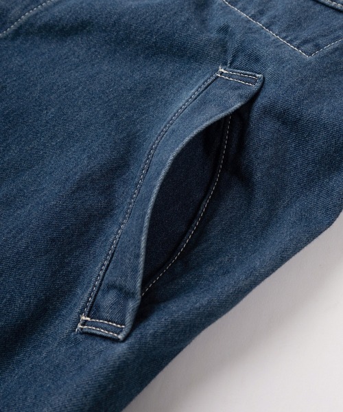 Lee(リー)の「【Lee/リー】オーバーサイズ ロング丈 デニムワークコート/カバーオール(カバーオール・メンズ・ライトインディゴブルー/インディゴブルー・L/M)」の12枚目の写真