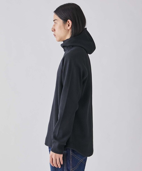 GOLDWIN（ゴールドウィン）の「【GOLDWIN/ゴールドウィン】WF Light L/S Hoodie（スウェット・メンズ・ネイビー/ブラック・3/4）」の18枚目の写真