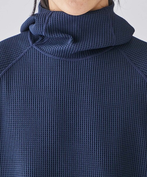 GOLDWIN（ゴールドウィン）の「【GOLDWIN/ゴールドウィン】WF Light L/S Hoodie（スウェット・メンズ・ネイビー/ブラック・3/4）」の5枚目の写真