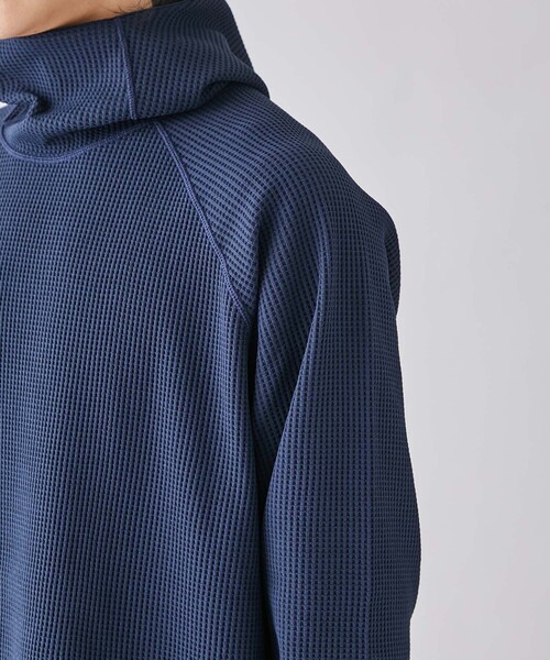 GOLDWIN（ゴールドウィン）の「【GOLDWIN/ゴールドウィン】WF Light L/S Hoodie（スウェット・メンズ・ネイビー/ブラック・3/4）」の6枚目の写真