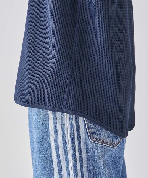 GOLDWIN（ゴールドウィン）の「【GOLDWIN/ゴールドウィン】WF Light L/S Hoodie（スウェット・メンズ・ネイビー/ブラック・3/4）」の7枚目の写真